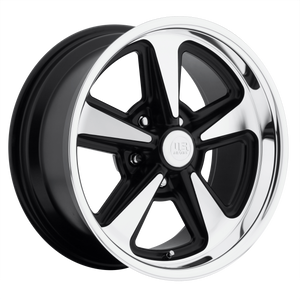 18x8 5x120.65 US Mag Wheels U109 Bandit Matte Black Machined 1 offset 72.56 hub