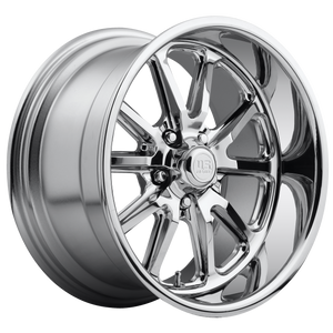 17x8 5x120.65 US Mag Wheels U110 Rambler Chrome Plated 1 offset 72.56 hub