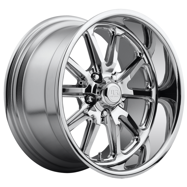 17x8 5x114.3 US Mag Wheels U110 Rambler Chrome Plated 1 offset 72.56 hub