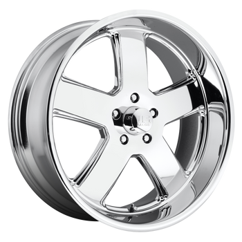 20x8 5x120.65 US Mag Wheels U116 Hustler Chrome Plated 1 offset 72.56 hub