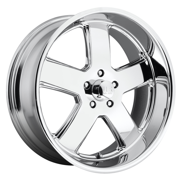 22x9 5x127 US Mag Wheels U116 Hustler Chrome Plated 1 offset 78.1 hub