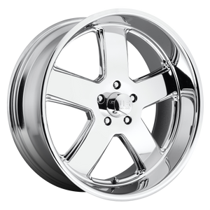 20x9.5 5x120.65 US Mag Wheels U116 Hustler Chrome Plated 1 offset 72.56 hub