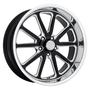 20x9.5 5x120.65 US Mag Wheels U117 Rambler Gloss Black Milled 1 offset 72.56 hub