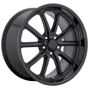 20x10 5x114.3 US Mag Wheels U123 Rambler Gloss Black Matte Black 40 offset 72.56 hub