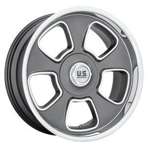 20x8 5x127/5x135 US Mag Wheels U125 Boulevard Matte Gun Metal 1 offset 87.1 hub