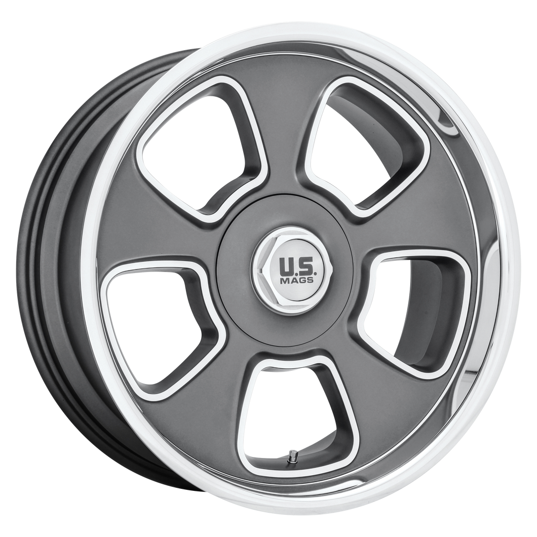 20x8 5x127/5x135 US Mag Wheels U125 Boulevard Matte Gun Metal 1 offset 87.1 hub