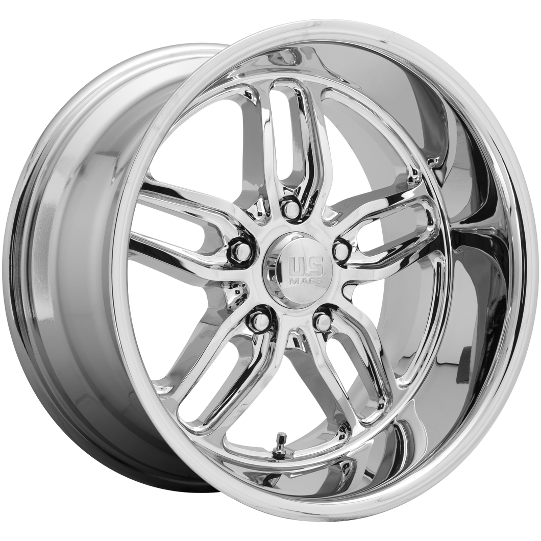 20x8.5 5x127 US Mag Wheels U127 Cten Chrome Plated 7 offset 78.1 hub