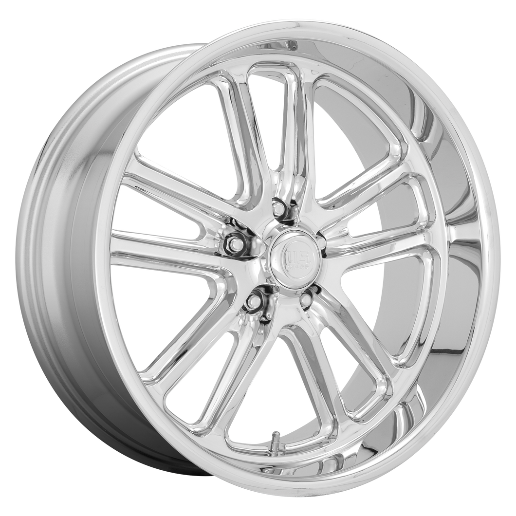 24x9 5x120.65 US Mag Wheels U131 Bullet Chrome 1 offset 72.7 hub