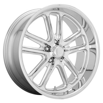 20x8 5x120.65 US Mag Wheels U131 Bullet Chrome 1 offset 72.7 hub