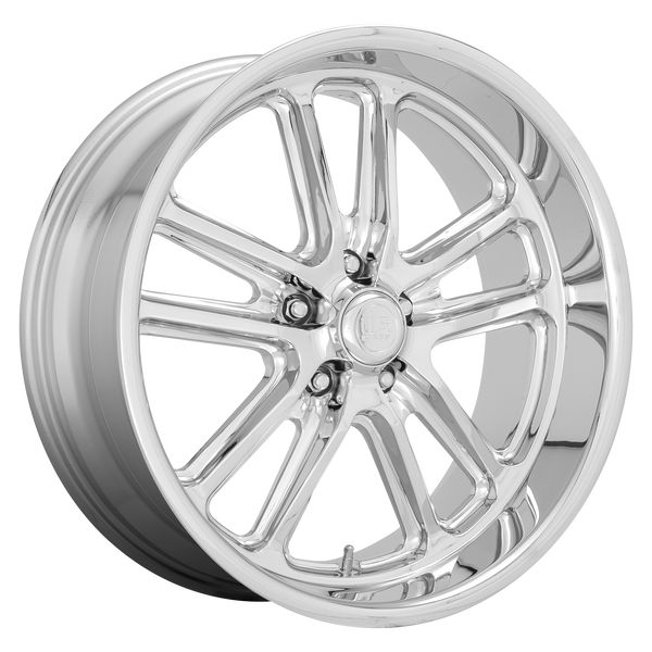 20x8 5x127 US Mag Wheels U131 Bullet Chrome 1 offset 78 hub