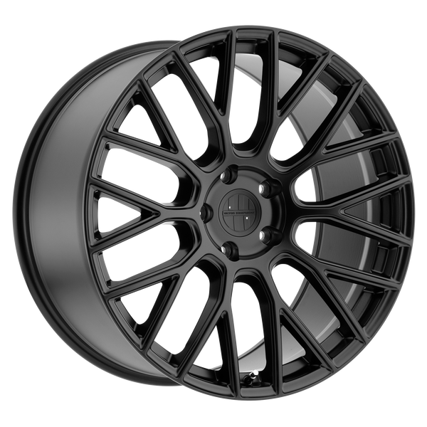 20x9 5x112 Victor Equipment Wheels Stabil Matte Black 22 offset 66.56 hub