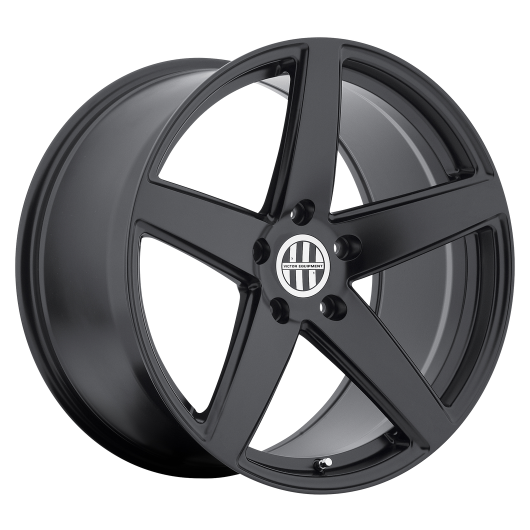 18x10.5 5x130 Victor Equipment Wheels Baden Matte Black 55 offset 71.5 hub