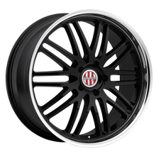 18x11 5x130 Victor Equipment Wheels Lemans Gloss Black With Mirror Cut Lip 52 offset 71.5 hub