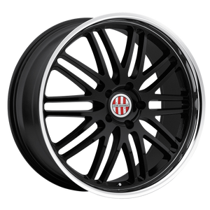 18x11 5x130 Victor Equipment Wheels Lemans Gloss Black With Mirror Cut Lip 52 offset 71.5 hub