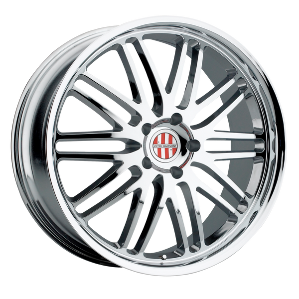 18x8 5x130 Victor Equipment Wheels Lemans Chrome 45 offset 71.5 hub