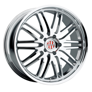 19x11 5x130 Victor Equipment Wheels Lemans Chrome 52 offset 71.5 hub