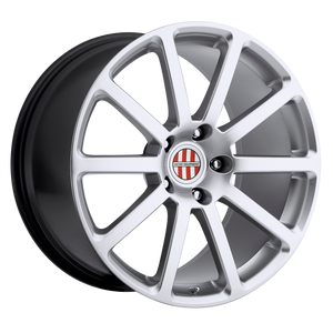 19x9.5 5x130 Victor Equipment Wheels Zehn Hyper Silver 49 offset 71.5 hub