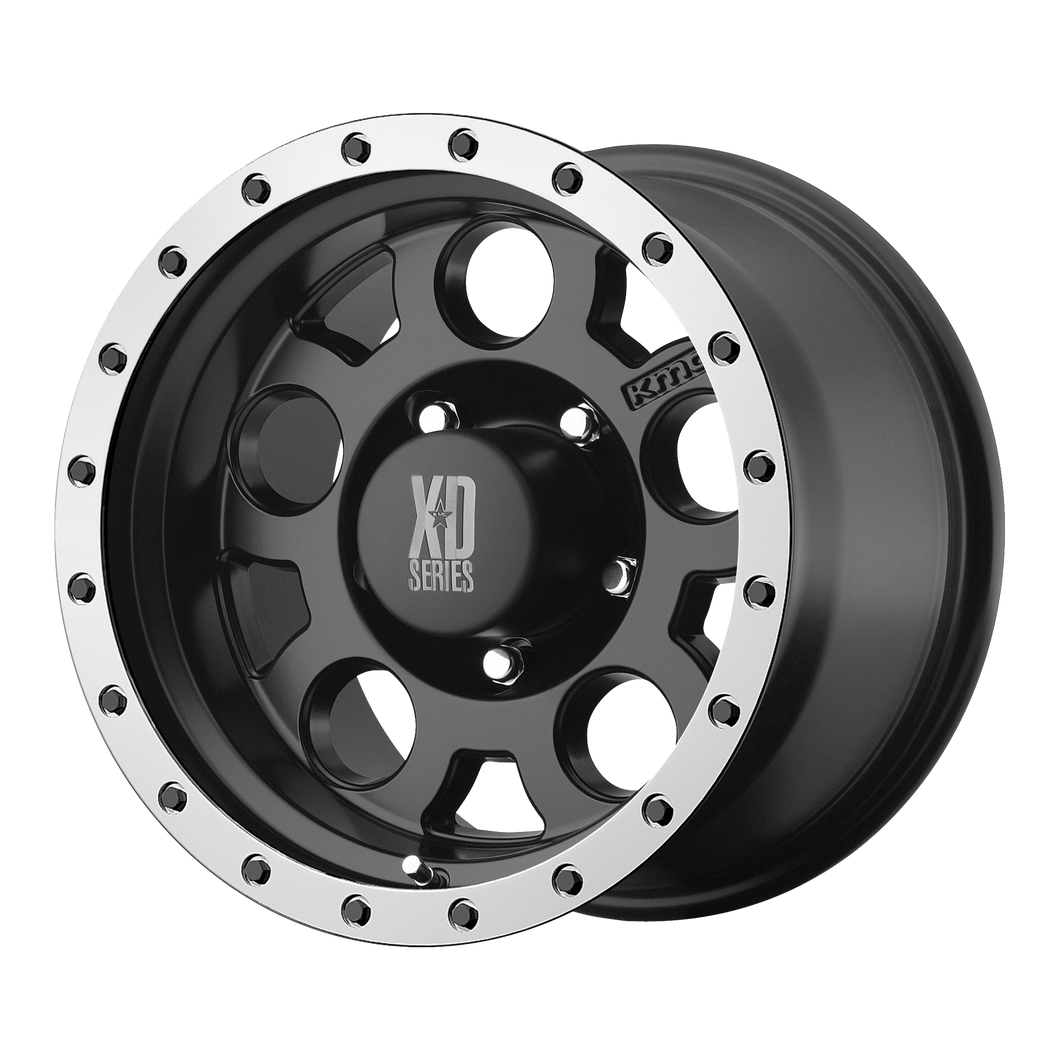 20x9 5x127 XD Series Offroad Wheels XD125 Matte Black With Machined Reinforcing Ring 18 offset 83.06 hub