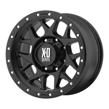 20x9 6x135 XD Series Offroad Wheels XD127 Bully Satin Black With Reinforcing Ring 0 offset 87.1 hub