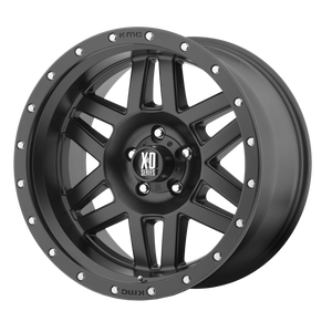 20x9 6x139.7 XD Series Offroad Wheels XD128 Machete Satin Black With Reinforcing Ring 18 offset 106.25 hub