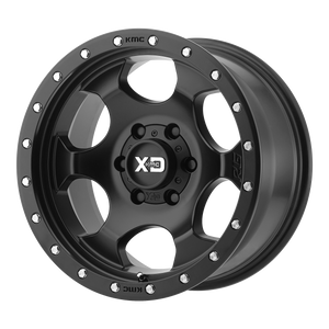 17x8.5 6x114.3 XD Series Offroad Wheels XD131 RG1 Satin Black With Reinforcing Ring 25 offset 72.6 hub