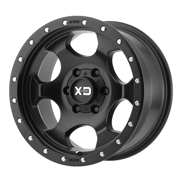 17x8 5x139.7 XD Series Offroad Wheels XD131 RG1 Satin Black With Reinforcing Ring 0 offset 108 hub