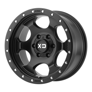 17x8 6x114.3 XD Series Offroad Wheels XD131 RG1 Satin Black With Reinforcing Ring 0 offset 72.6 hub