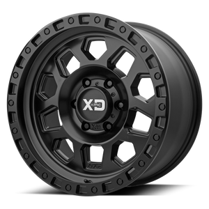 17x9 6x139.7 XD Series Offroad Wheels XD132 RG2 Satin Black -12 offset 106.25 hub