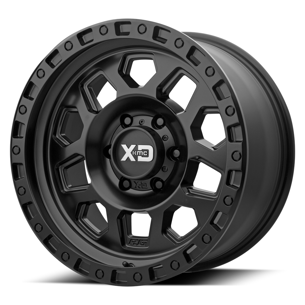 17x9 6x139.7 XD Series Offroad Wheels XD132 RG2 Satin Black -12 offset 106.25 hub