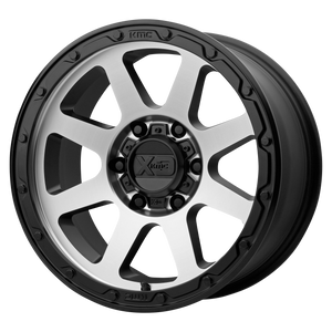 17x8.5 5x127 XD Series Offroad Wheels XD134 Addict 2 Matte Black Machined Face 0 offset 78.3 hub