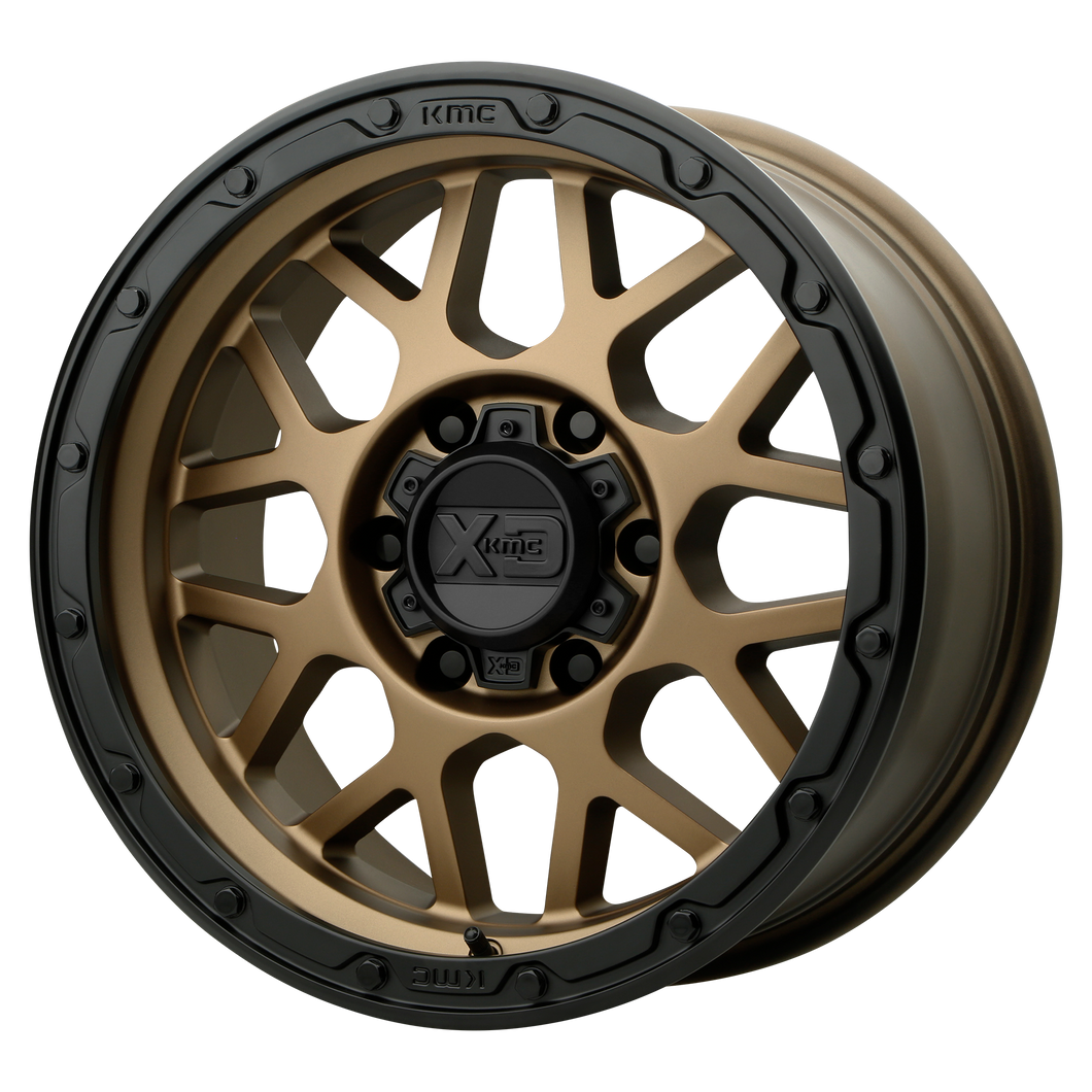 17x8.5 5x127 XD Series Offroad Wheels XD135 Grenade OR Matte Bronze Matte Black Lip 0 offset 78.3 hub