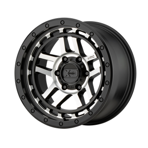 18x8.5 5x150 XD Series Offroad Wheels XD140 Recon Satin Black Machined 0 offset 110.5 hub