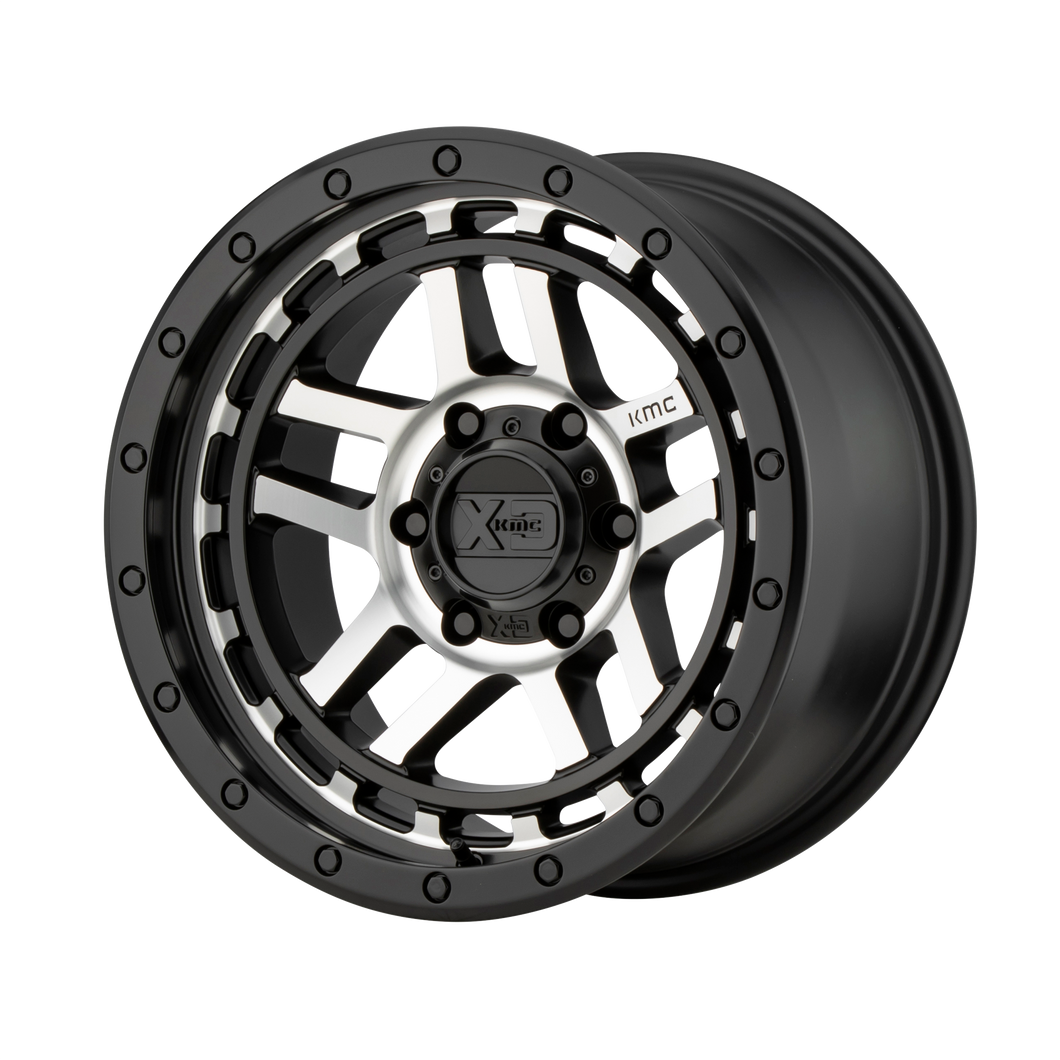 18x8.5 5x150 XD Series Offroad Wheels XD140 Recon Satin Black Machined 0 offset 110.5 hub