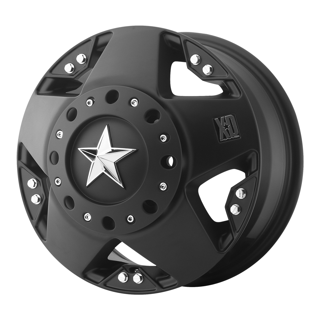 17x9 5x114.3/5x120.65 XD Series Offroad Wheels XD775 Rockstar Matte Black - Front -12 offset 72.6 hub