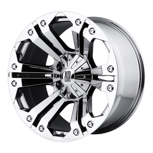 18x9 6x135/6x139.7 XD Series Offroad Wheels XD778 Monster Chrome -12 offset 106.25 hub