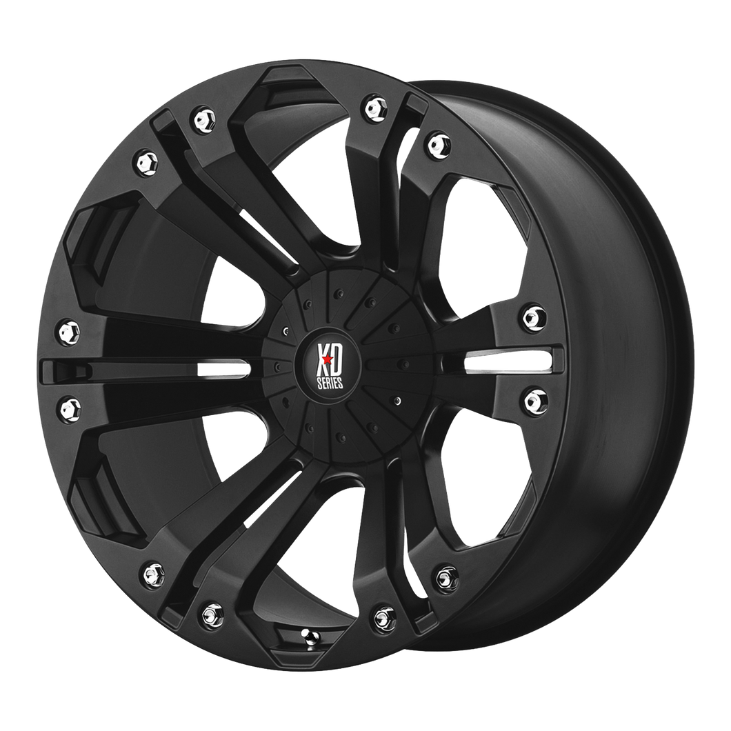 18x9 5x127/5x139.7 XD Series Offroad Wheels XD778 Monster Matte Black -12 offset 78.3 hub