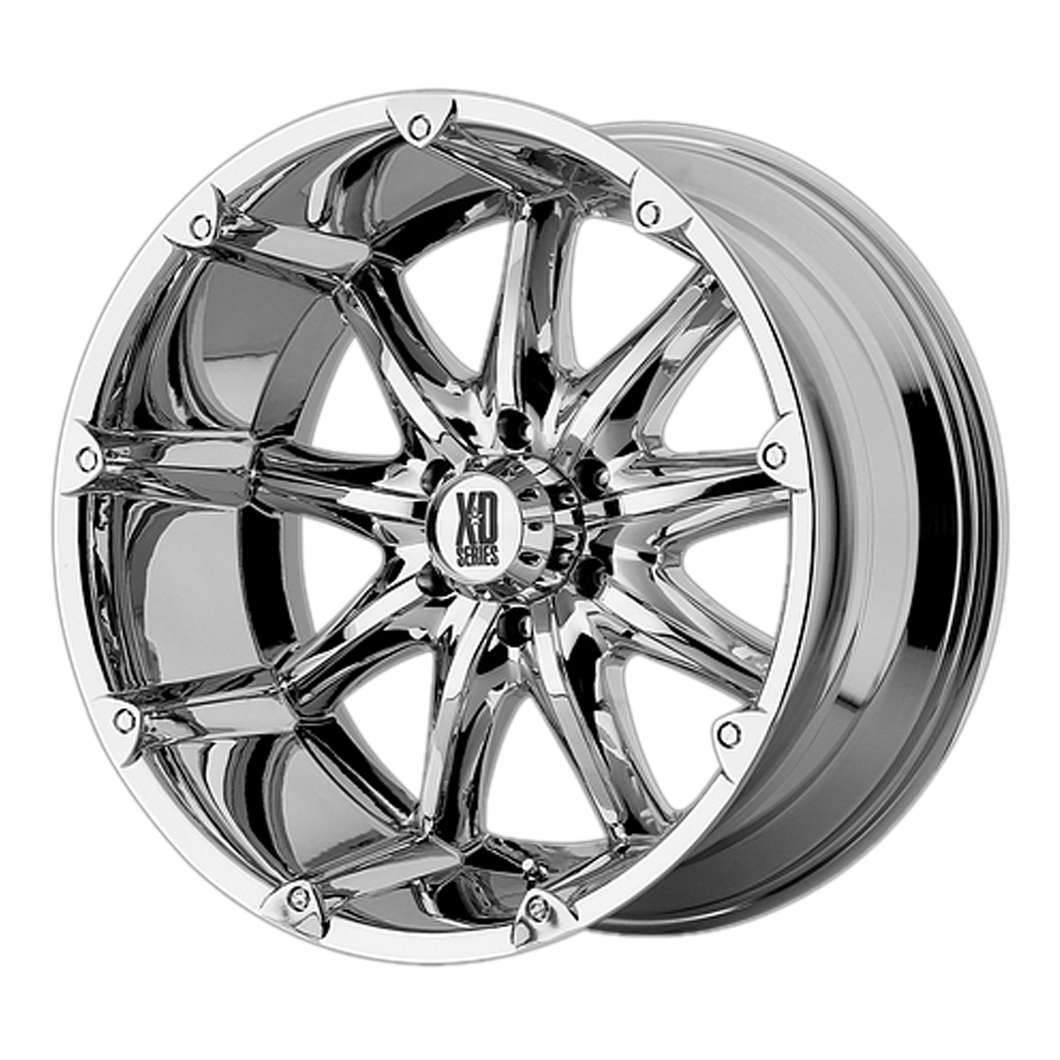 20x9 5x127 XD Series Offroad Wheels XD779 Badlands Chrome -12 offset 78.3 hub