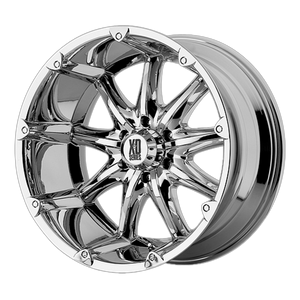 20x9 8x170 XD Series Offroad Wheels XD779 Badlands Chrome -12 offset 125.5 hub