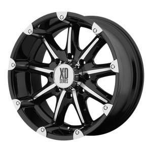 20x9 8x165.1 XD Series Offroad Wheels XD779 Badlands Gloss Black Machined 18 offset 125.5 hub