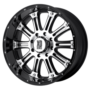 17x9 8x170 XD Series Offroad Wheels XD795 Hoss Gloss Black Machined 18 offset 125.5 hub