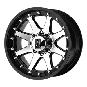 17x9 5x127 XD Series Offroad Wheels XD798 Addict Matte Black Machined 18 offset 78.3 hub