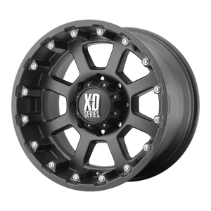 17x9 6x135 XD Series Offroad Wheels XD807 Strike Matte Black -24 offset 87.1 hub