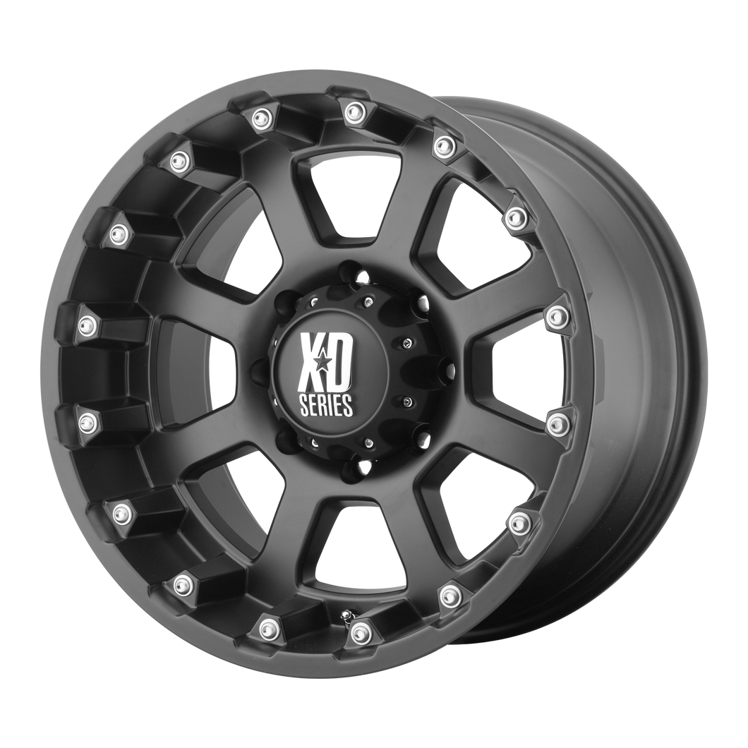 17x9 6x135 XD Series Offroad Wheels XD807 Strike Matte Black -24 offset 87.1 hub