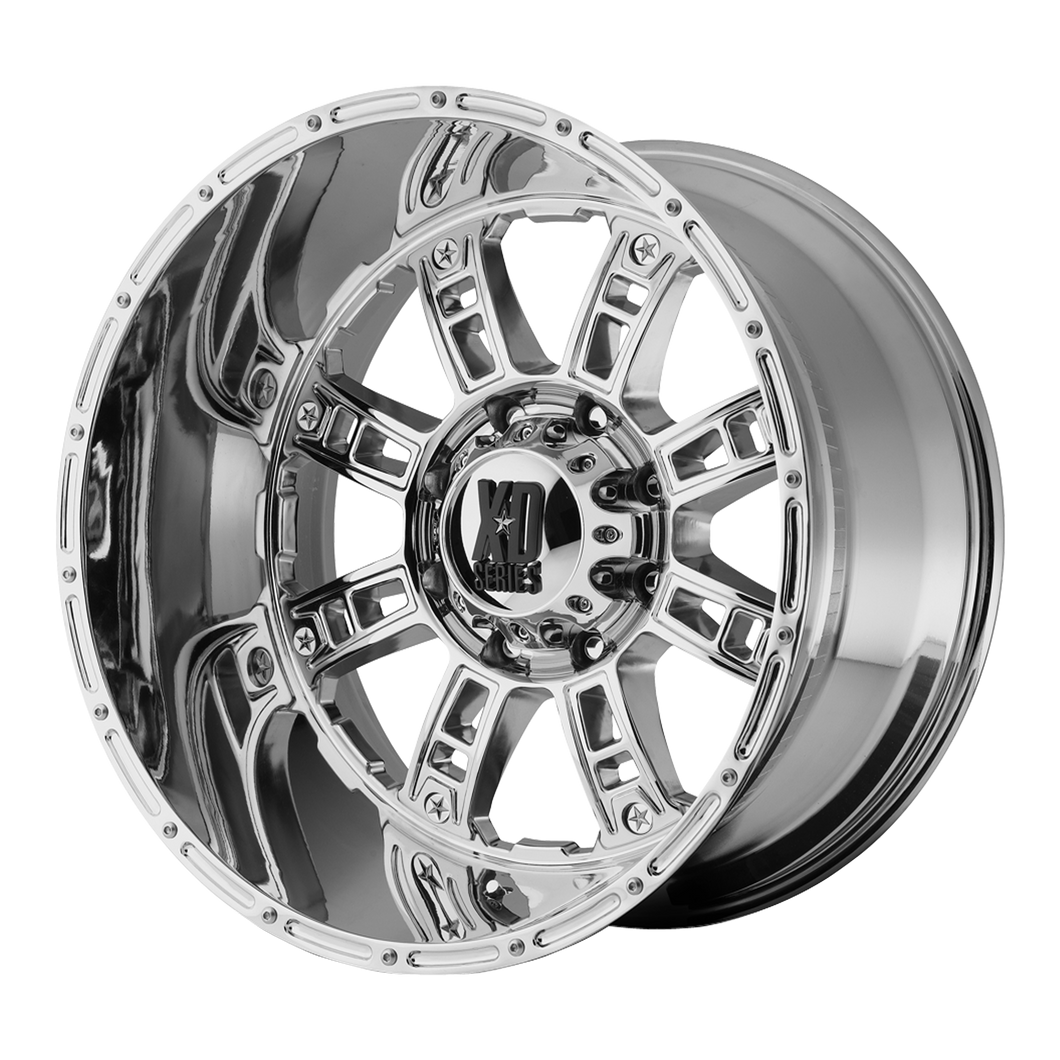 20x9 5x127 XD Series Offroad Wheels XD809 Riot Chrome 18 offset 78.3 hub