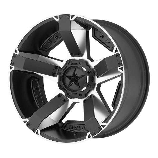 22x9.5 6x135/6x139.7 XD Series Offroad Wheels XD811 Rockstar 2 Matte Black Machined 12 offset 106.25 hub