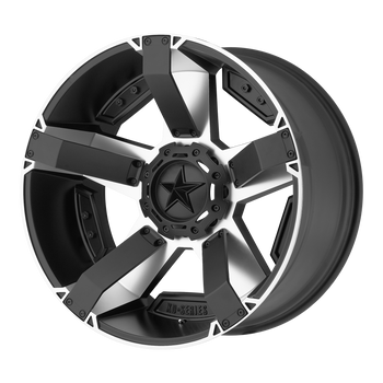 22x9.5 6x135/6x139.7 XD Series Offroad Wheels XD811 Rockstar 2 Matte Black Machined 12 offset 106.25 hub