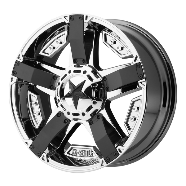17x8 6x127 XD Series Offroad Wheels XD811 Rockstar 2 Pvd With Matte Black Accents 35 offset 78.3 hub