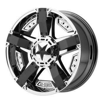 17x8 6x127 XD Series Offroad Wheels XD811 Rockstar 2 Pvd With Matte Black Accents 35 offset 78.3 hub