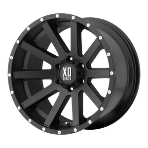 20x12 5x127 XD Series Offroad Wheels XD818 Heist Satin Black -44 offset 78.3 hub