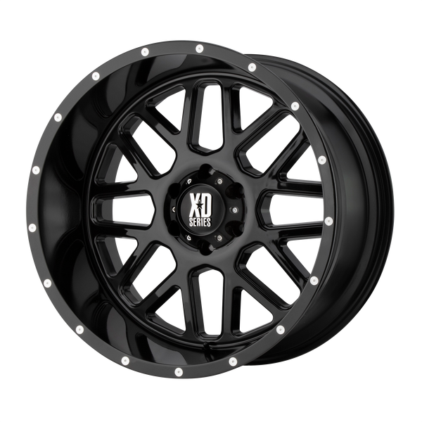 20x10 8x170 XD Series Offroad Wheels XD820 Grenade Gloss Black -24 offset 125.5 hub